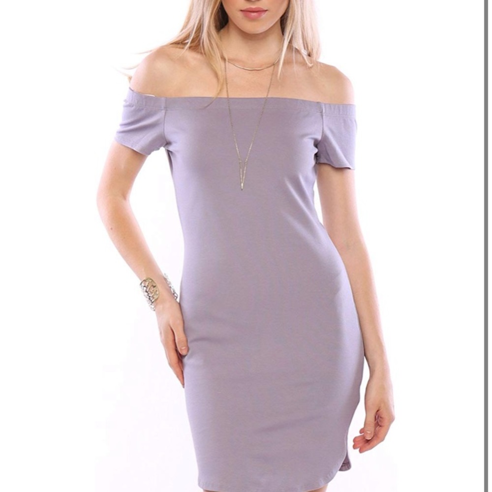Large lavender bodycon dress. New with tags